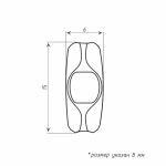 фото соединитель цепи управления металлический «бочонок» в интернет-магазине Олексдеко