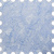 Рулонная штора «Toledo» ø28 фурнитура Сатин. Ткань коллекции «Шелк» Голубой