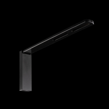 Кронштейн стеновой регулируемый с заглушкой 170х70х18 мм (Черный)