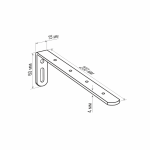 Кронштейн стеновой 200х60 мм (Серый)