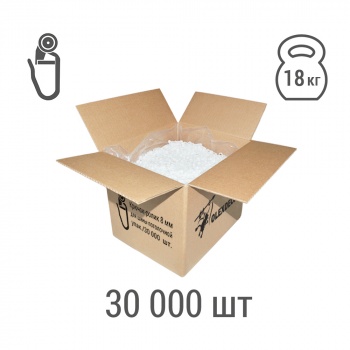 изображение крючок-ролик 8 мм для шины потолочной белый упак. 30000 шт на olexdeco.ru