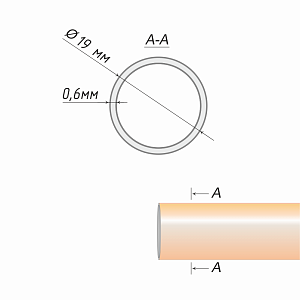 изображение труба гладкая 19 мм на olexdeco.ru