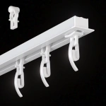 Алюминиевый потолочный карниз «Гипс соло» Белый (310 см ролик)