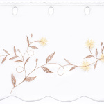 Ткань для штор-кафе коллекция «Romantik» бежево-желтый (Рулон высота 30см)