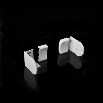Комплект кронштейнов и заглушек «Rutroller» для рулонной шторы L=40 мм Белый