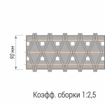 Лента шторная «Ромбовая складка» 20284/90