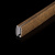 фото планка нижняя стальная z-образная для рулонной шторы l = 4 м золотой дуб в интернет-магазине Олексдеко