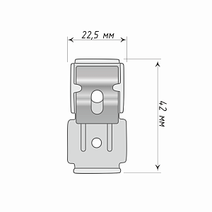 изображение суппорт для профиля «отель» на olexdeco.ru