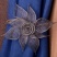 Клипса магнитная «Лилия» размер 15 см для легкого веса штор со шнуром 38 см (Муссон)
