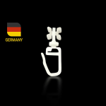 Крючок «Pin Х» поворотный с замком (упак. 100 шт Белый)