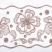 Ткань для штор-кафе коллекция «Flowers» мокка (На отрез высота 60см)