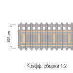 Лента шторная «Карандашная складка» С 910 М Бобина