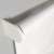 Рулонная штора «Moncada» ø38 фурнитура Белая. Ткань коллекции «Сократэс» Белая