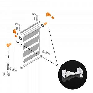 изображение комплект механизма для рулонной шторы «мини день-ночь» besta на olexdeco.ru