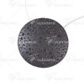 изображение магнит для штор «вулканический камень» ø7 см для л/с/т веса с леской 30 см черный на olexdeco.ru