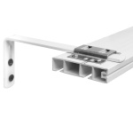 Кронштейн с пластиной крепежной для шины потолочной Белый (150x60 мм)