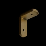 Кронштейн стеновой 35x30 мм (Латунь)