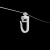 фото бегунок с кордом «глайдер» 80 мм для дорожки 4 мм в интернет-магазине Олексдеко