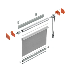 изображение кронштейны «bcfr» l=40 мм с заглушками для рулонной шторы на olexdeco.ru