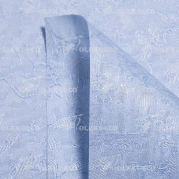 Ткань для рулонных штор коллекция «Шелк» Голубой 210 см