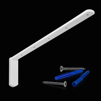 Кронштейн стеновой с загл. и креп. 250х60 мм (Белый)