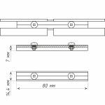 Соединитель карниза «Универсал/Велкро/Вижн/Слим» (Пластик PC)
