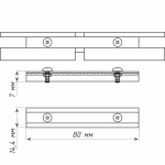 Соединитель карниза «Универсал/Велкро/Вижн/Слим» (Пластик PC)