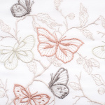 Штора-кафе «Butterfly» персик с серым высота 30см (Ширина 127см)
