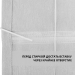 Римская штора белый подъем. мех. коллекция «Лен» Оливково-серый (Вена)