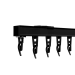 Карниз «Отель Гранд» Черный матовый (160 см ролик ø16,2 мм)