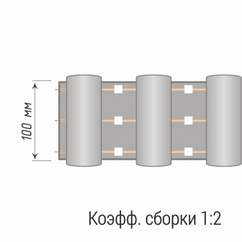 изображение лента шторная «складка волна» 12166/100 бобина на olexdeco.ru