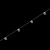 фото бегунок на шнуре ld1 «волна» с шагом 80 мм для профиля 4 мм в интернет-магазине Олексдеко
