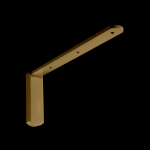 Кронштейн стеновой с заглушкой 150х60 мм (Латунь)