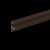 фото профиль дополнительный высокий для с-образной направляющей uni 2 алюминиевый l = 4 м коричневый в интернет-магазине Олексдеко