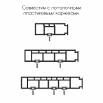 фото бегунок «dh» для карниза ø11мм h=17мм в ленте 10 шт в интернет-магазине Олексдеко