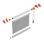 Подъемный мех. «Devon» ø27 мм с кр-нами для рул. шторы (Черный)