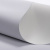 Рулонная штора «MGS» фурнитура Белая. Ткань коллекции «Плэин» Blackout Белый