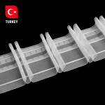 Лента шторная групповая складка Oz-is Premium 4361 MP 1:2,5 (Прозрачный 1 бобина 50 пог.м)