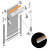 фото профиль дополнительный для плоской направляющей uni 1 алюминиевый l=4 м светлый дуб в интернет-магазине Олексдеко
