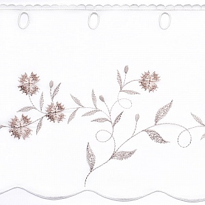 Ткань для штор-кафе коллекция «Romantik» мокка