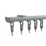 Профильный карниз для штор «Отель Декор» Серый (110 см бегунок)