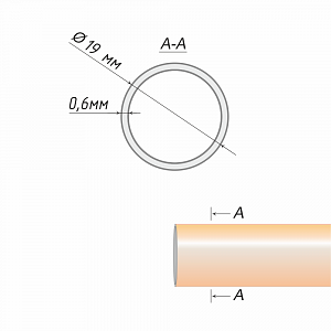 изображение труба гладкая 19 мм на olexdeco.ru