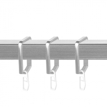 Кольцо «Квадро» с пластиковой вставкой и крючком упак. 10 шт (20х20 НС)