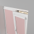 Рулонная штора «UNI 1» фурнитура Белая. Ткань коллекции «Плэин» Розовый
