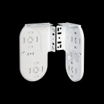 Кронштейны «Х-Duo» L=33/99 мм с заглушками для двойных РШ (Белый)