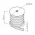 фото лента белая «липучка-петля» шириной 20 мм бобина 500 пог. м в интернет-магазине Олексдеко