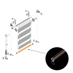 Отвес нижний ø12/15 мм для рул. шторы (L=4 м Коричневый)