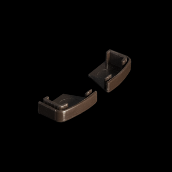 Заглушка нижняя для С-образной направляющей UNI 2 Besta Коричневая (Пластик)