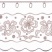 Ткань для штор-кафе коллекция «Flowers» мокка (на отрез высота 30см)