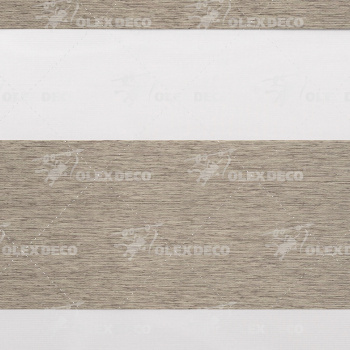 Ткань для рулонных штор «День-ночь» коллекция «Саванна» Оливковый 300 см